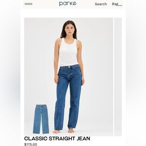 Parke Classic Straight Leg Jeans - Medium Wash